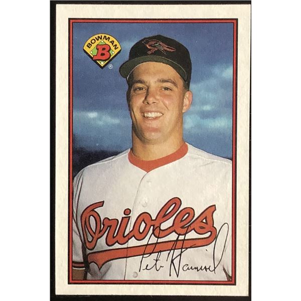 1989 BOWMAN PETE HARNISCH ROOKIE CARD