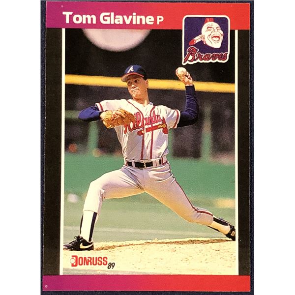1989 DONRUSS TOM GLAVINE (HOF) ROOKIE CARD