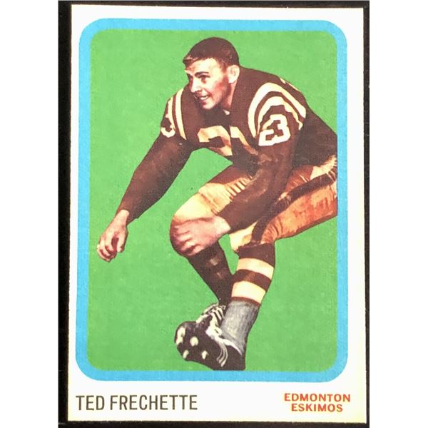 1963 O-PEE-CHEE CFL TED FRECHETTE