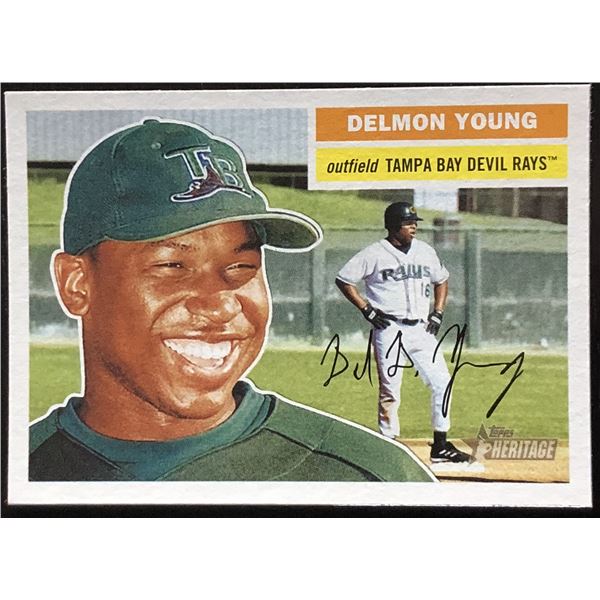 2005 TOPPS HERITAGE DELMON YOUNG ROOKIE CARD