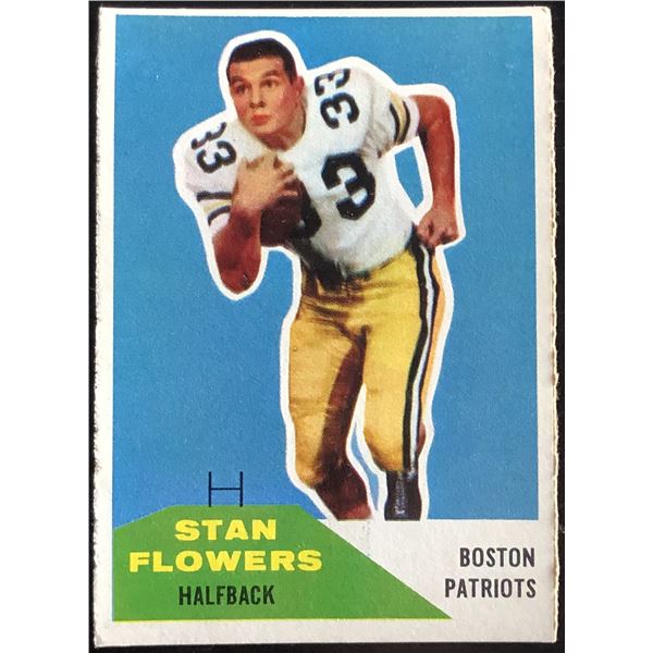 1960 FLEER NFL STAN FLOWERS ROOKIE CARD