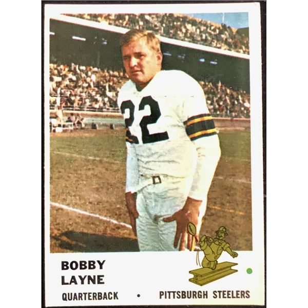 1961 FLEER NFL BOBBY LAYNE (HOF)