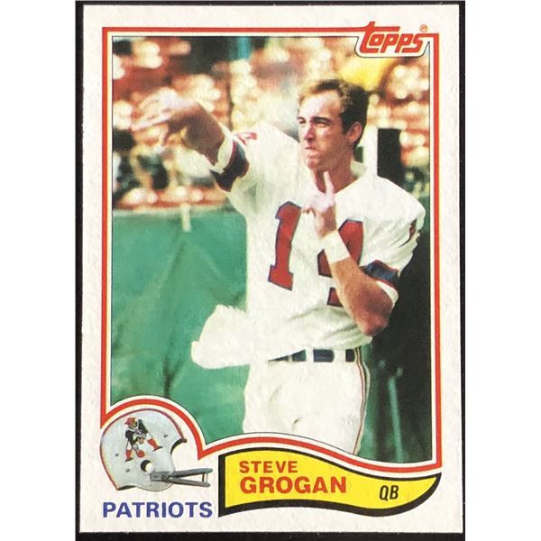 1982 TOPPS NFL STEVE GROGAN