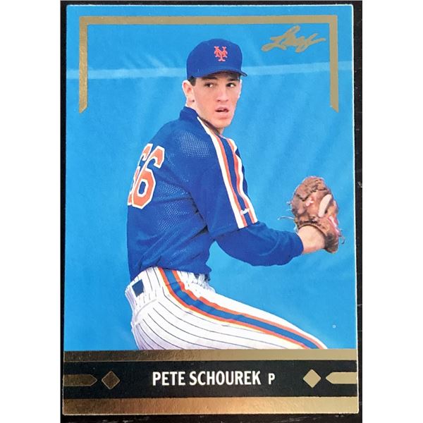 1991 LEAF PETE SCHOUREK ROOKIE CARD
