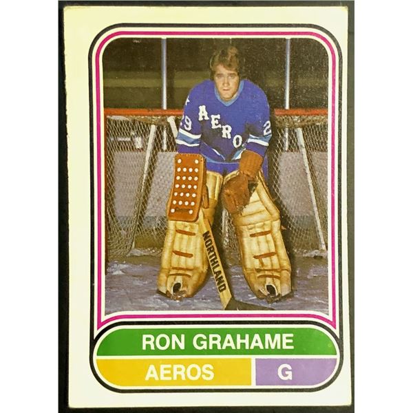 1975-76 O-PEE-CHEE W.H.A. RON GRAHAME ROOKIE CARD