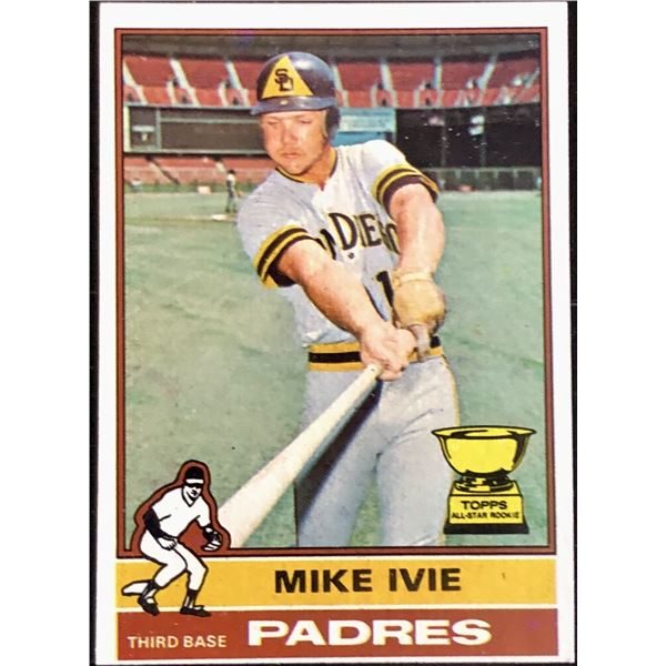 1976 TOPPS MIKE IVIE ROOKIE CARD