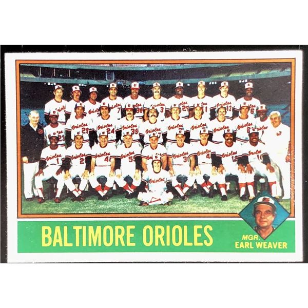 1976 TOPPS BALTIMORE ORIOLES