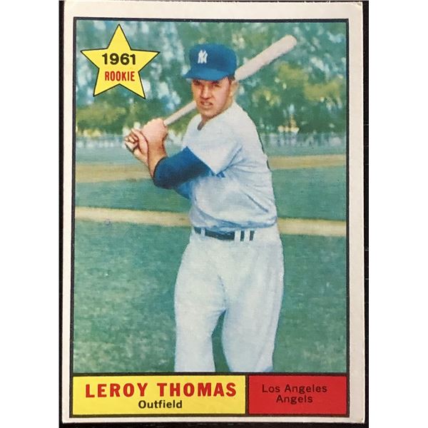 1961 TOPPS LEROY THOMAS ROOKIE CARD