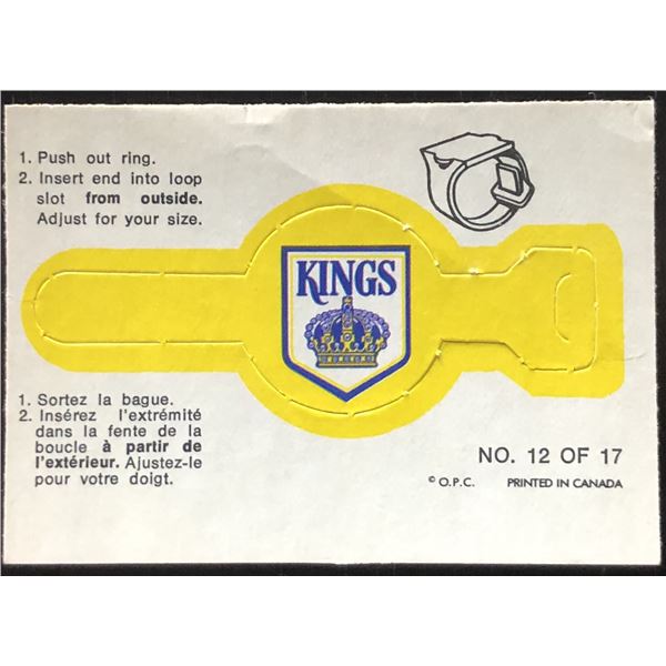 1973-74 O-PEE-CHEE INSERT CREST - LOS ANGELES KINGS