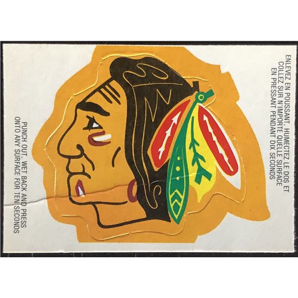 1973-74 O-PEE-CHEE INSERT CREST - CHICAGO BLACKHAWKS