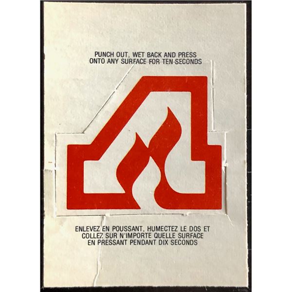 1973-74 O-PEE-CHEE INSERT CREST - ATLANTA FLAMES