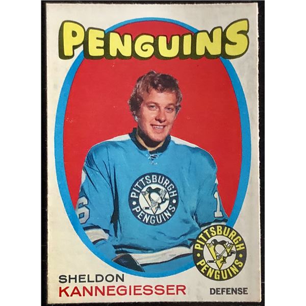 1971-72 O-PEE-CHEE SHELDON KANNEGIESSER ROOKIE CARD