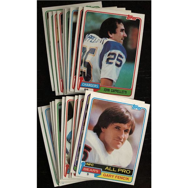 1981 TOPPS NFL COLLECTION - 20 CARDS