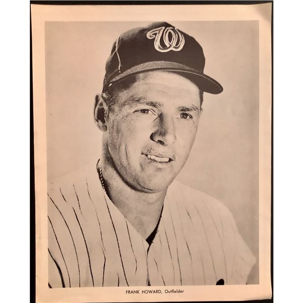1967 WASHINGTON SENATORS 8"x10" PUBLICITY PHOTO - FRANK HOWARD (HOF)