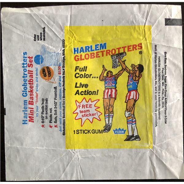 1971-72 FLEER HARLEM GLOBETROTTERS WRAPPER