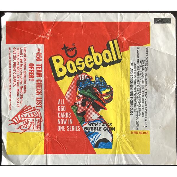 1973 TOPPS BASEBALL WRAPPER