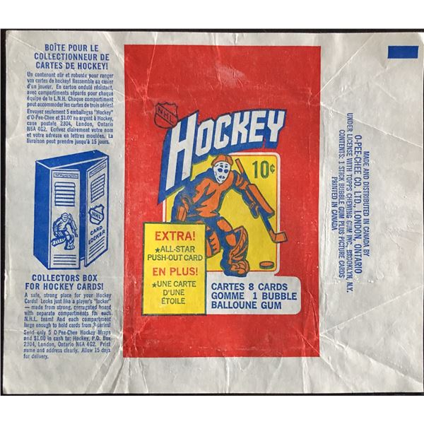 1972-73 O-PEE-CHEE HOCKEY WRAPPER - 3rd SERIES
