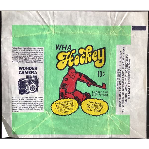 1974-75 O-PEE-CHEE WHA HOCKEY WRAPPER