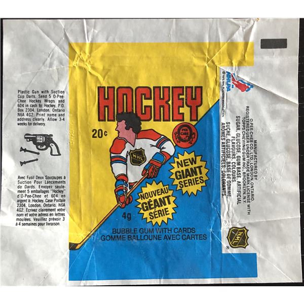 1980-81 O-PEE-CHEE HOCKEY WRAPPER