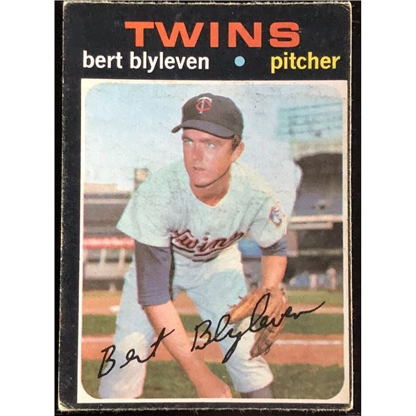1971 O-PEE-CHEE BERT BLYLEVEN (HOF) ROOKIE CARD