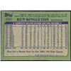 Image 2 : 1982 TOPPS KEN SINGLETON - SIGNED