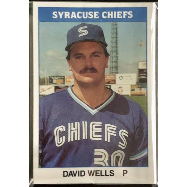 1987 TCMA SYRACUSE CHIEFS TEAM SET - DAVID WELLS
