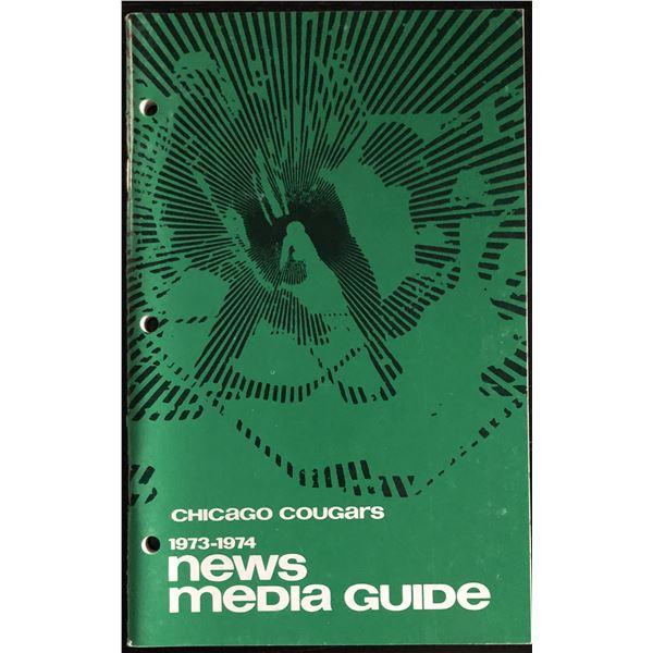 1973-74 WHA MEDIA GUIDE - CHICAGO COUGARS