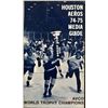 Image 1 : 1974-75 WHA MEDIA GUIDE - HOUSTON AEROS