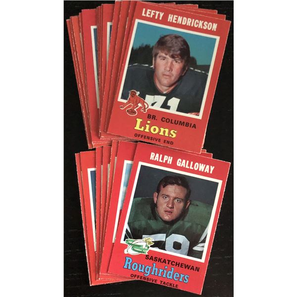 1971 O-PEE-CHEE CFL COLLECTION - 20 CARDS