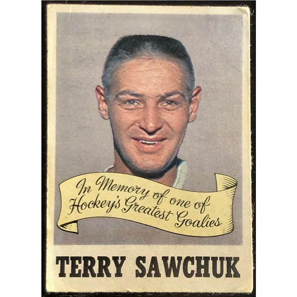 1971-72 O-PEE-CHEE TERRY SAWCHUK (HOF)