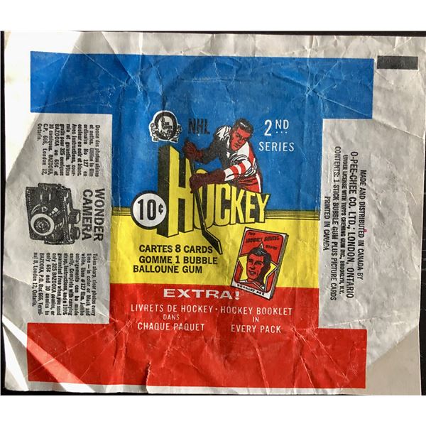 1971-72 O-PEE-CHEE NHL WRAPPER