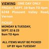 Image 1 : VIEWING & PICKUP DATES