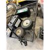 Image 2 : Air Tire Garden Cart w/Equip Wheels, 2 Batteries