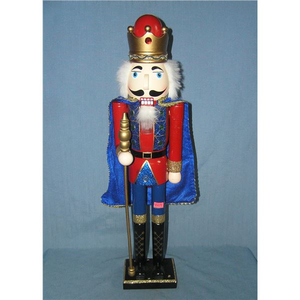 Larger hand painted wooden nutcracker figure