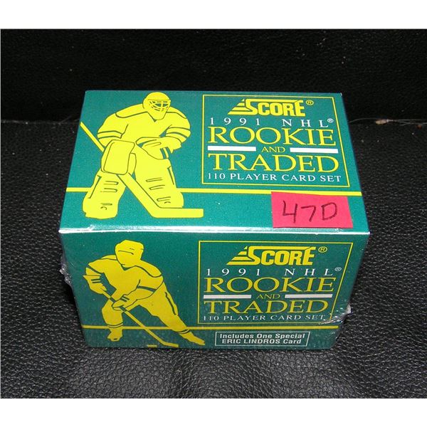Score 1991 NHL rookie and traded card set