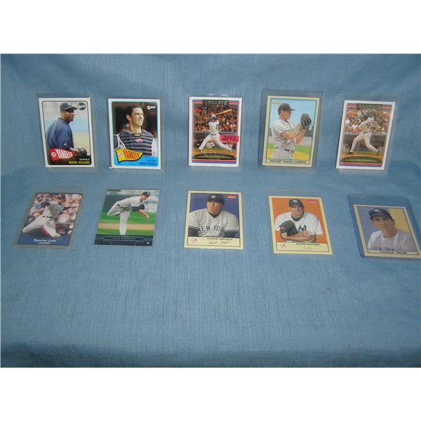 Collection of NY Yankees all star baseball cards