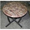 Image 1 : Marbelized end table 23 inches round