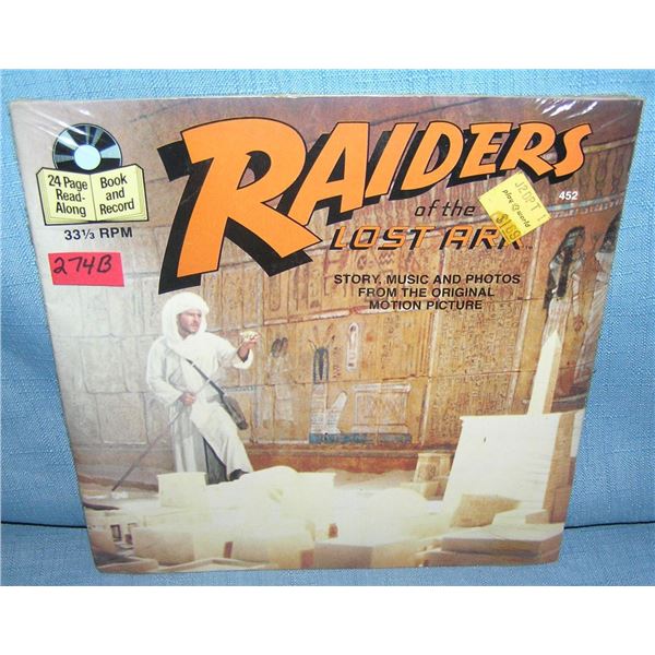 Indiana Jones story book and record set