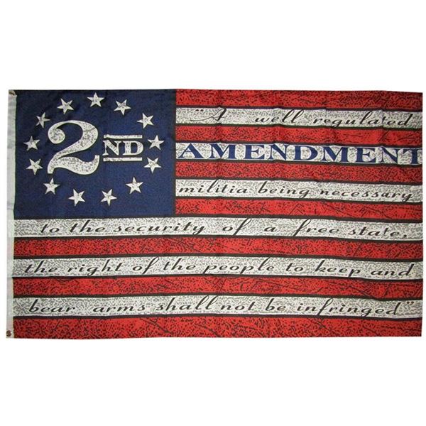 2nd Amendment American USA 13 Star Flag