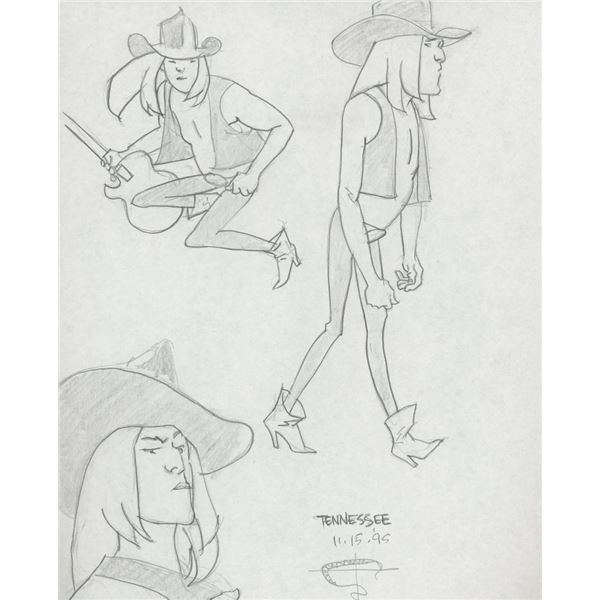 Marvel Artist Tony Salmons original signed sketch