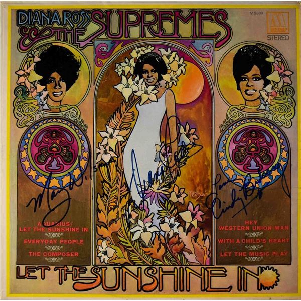 Diana Ross and The Supremes signed Let The Sunshine In album