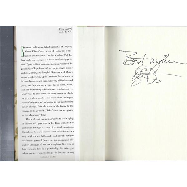 Dixie Carter signed book