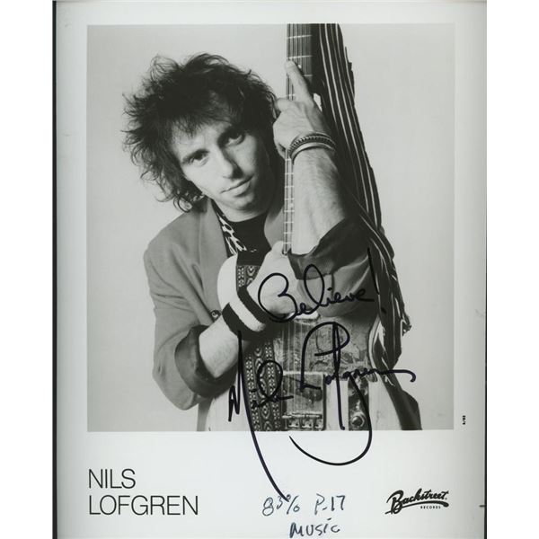 Bruce Springsteen E Street Band Member Nils Lofgren signed photo