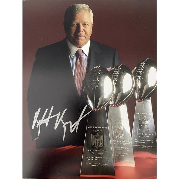New England Patriots Owner Robert Kraft signed photo