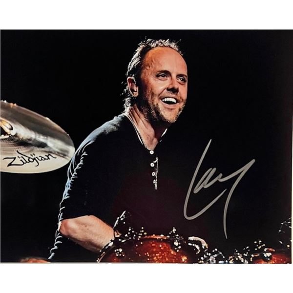 Metallica Lars Ulrich Signed Photo