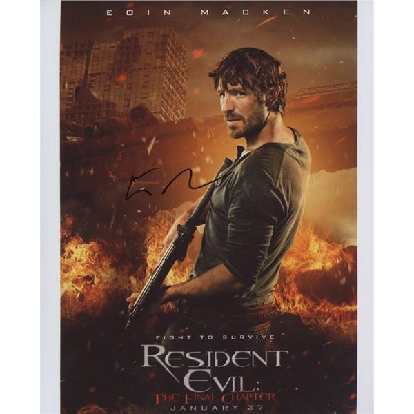 Eoin Macken signed "Resident Evil: The Final Chapter" movie photo