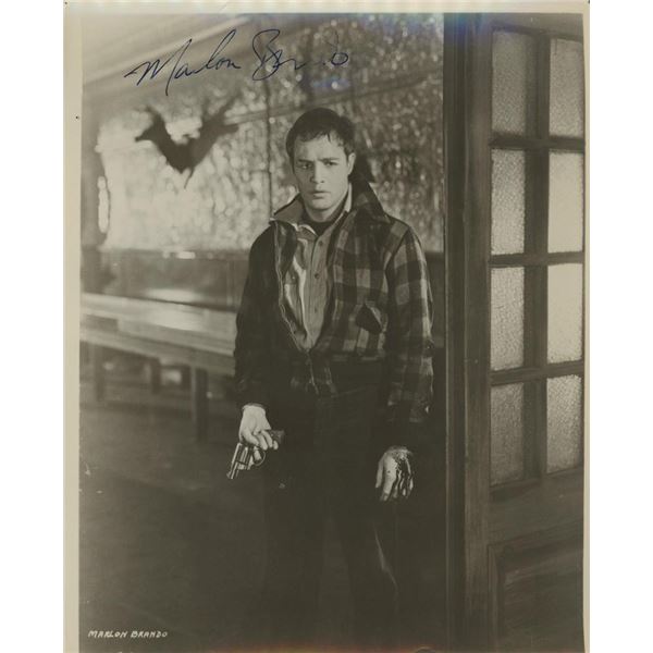 Marlon Brando signed "On the Waterfront" movie photo
