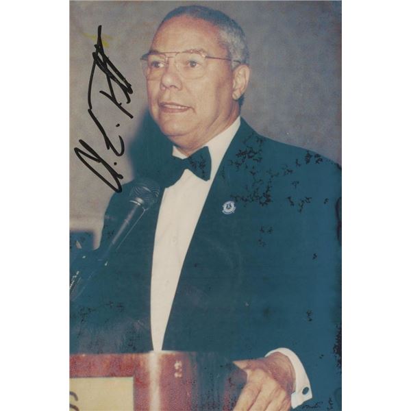 Colin Powell signed photo