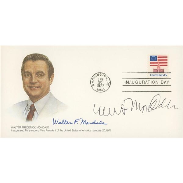 Walter Mondale signed envelope