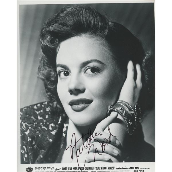 Rebel Without A Cause Natalie Wood signed photo. GFA Authenticated